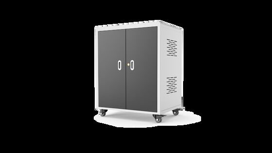 Factory Price 30 AC Power Ports Laptop Charging Cabinet with Galvanized Sheet and German Medical Standard Wheels