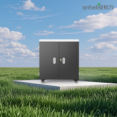 عربة شحن للكمبيوتر اللوحي الذكي بـ 36 منفذًا مع نظام حماية أمن 8S ومراوح تبريد