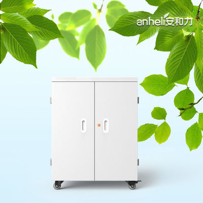 عربة شحن طاقة التيار المتردد ذات 60 منفذًا مع خزانة شحن الأقراص