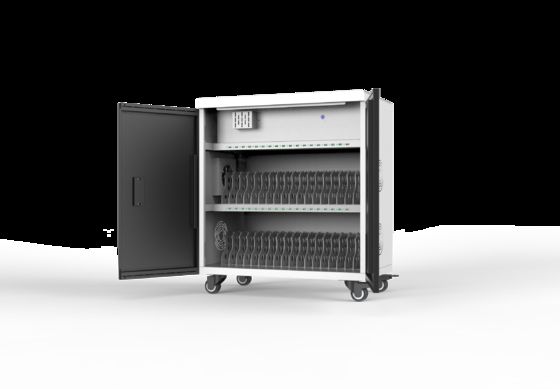 USB Model 36 Ports Tablet Charging Trolley with 2 Brake Wheels and 5V 2A Output for Schools and Offices