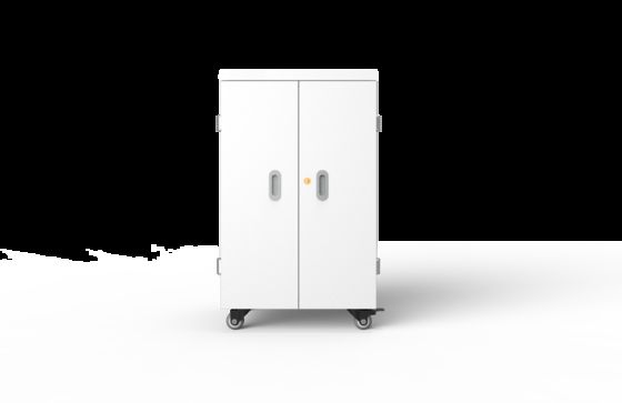 42 منفذ AC Power Tablet Charging Cabinet with 4 Wheels and 2 Brakes لتحريك آمن