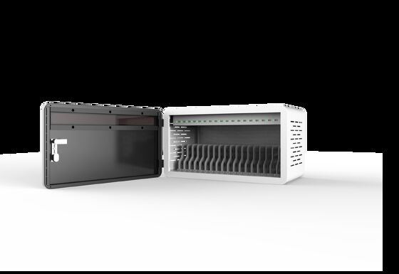 خزانة شحن أجهزة لوحية بـ 18 منفذ USB مع هيكل من الصفيح المجلفن ونظام حماية أمان 8S