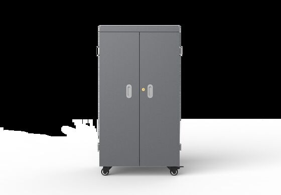 عربة شحن تابلت بـ 64 منفذ شحن مع نظام حماية أمني 8S ومراوح تبريد