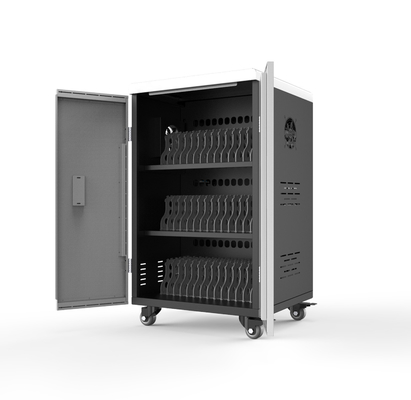 AC 42pcs قابل للقفل اللوحي المحمول محطة شحن مجلس الوزراء المجلفن