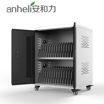 FCC 2 Shelves Chromebook Charging Cart Storage Cabinet 930mm