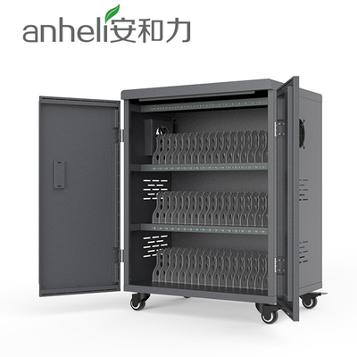 عربة شحن USB CE 54 Bays Ipad Locking Charging Station 5V 2A